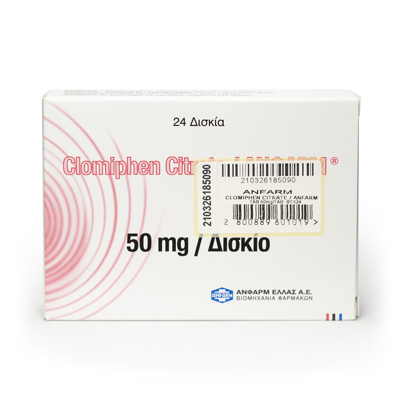 ANFARM - CLOMIPHENE CITRATE 24tabs. x 50mg