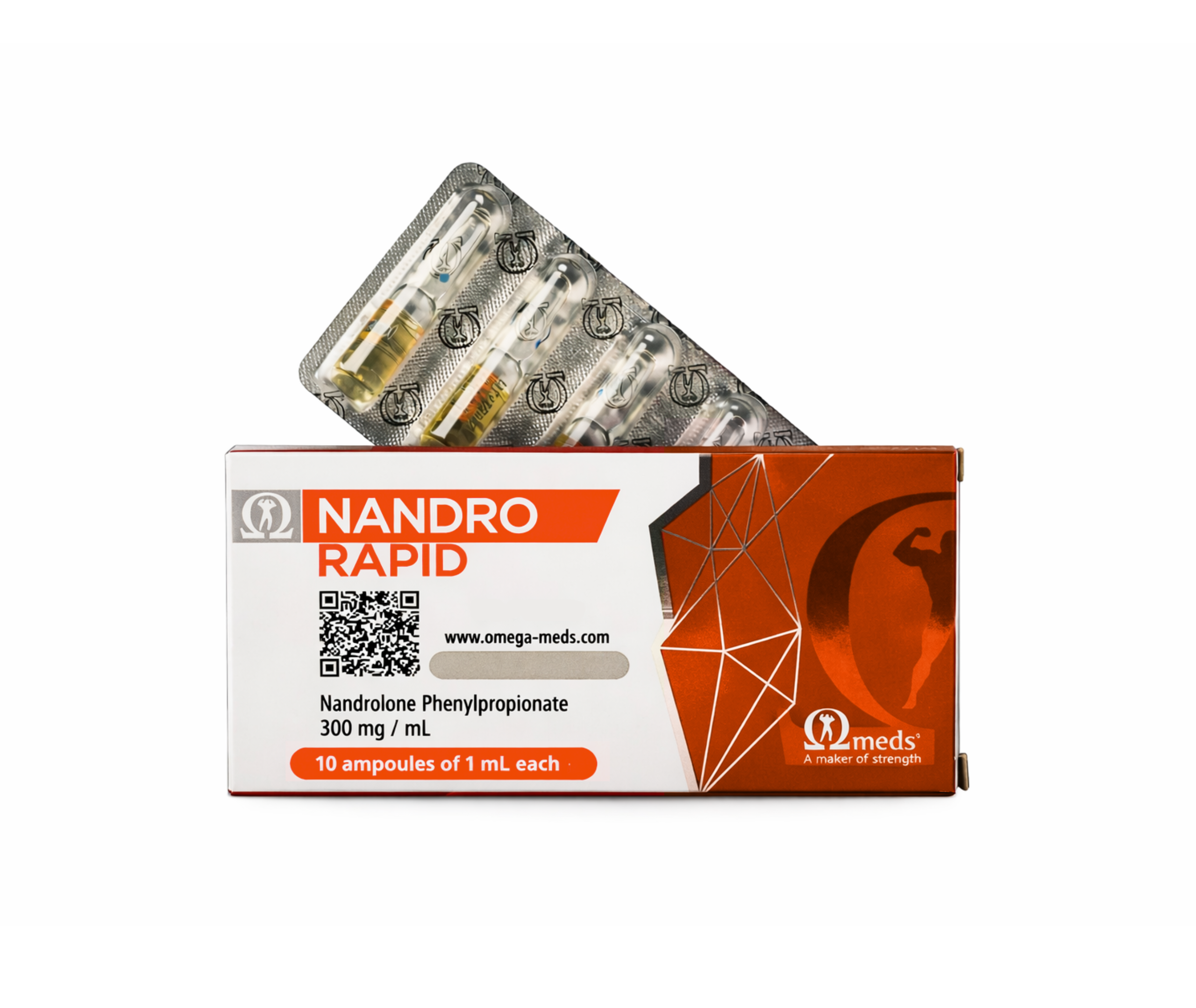 Omega Meds - NANDROLONE PHENYLPROPIONATE 10amp. x 300mg/1mL