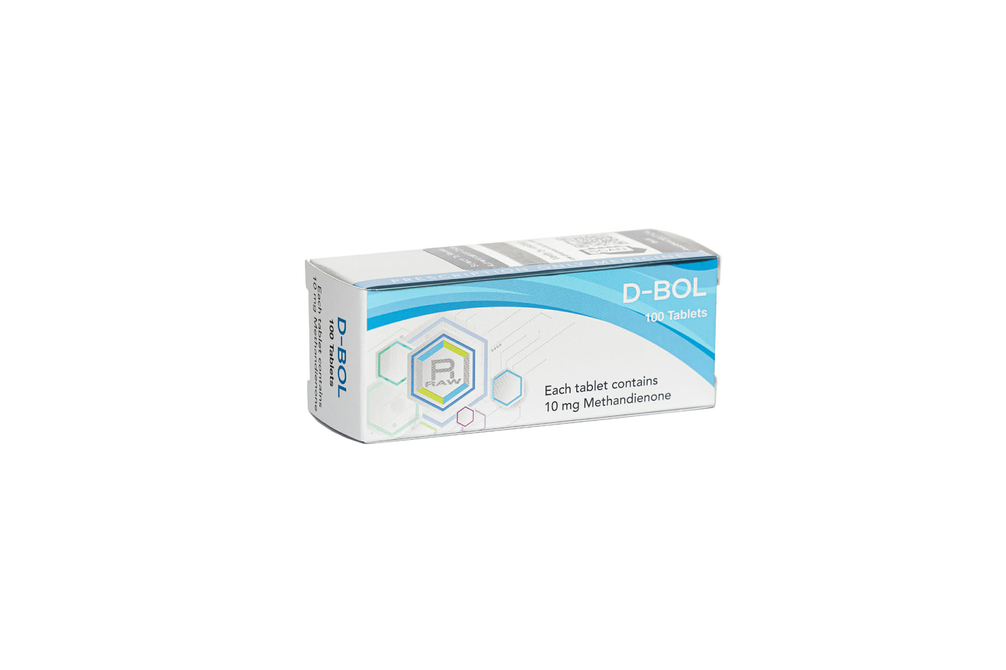 Raw Pharm - METHANDIENONE / DIANABOL / 100tabs. x 10mg.